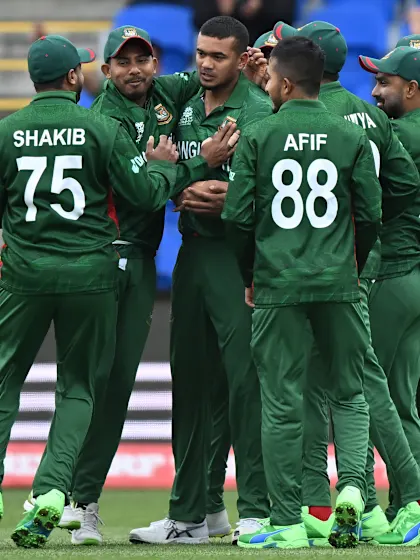 Logo of Gone first ball! Close call on slips catch to dismiss Vikram Singh | T20WC 2022