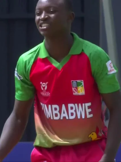 Thomas Rew with a Four vs. Zimbabwe