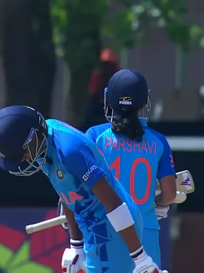Wicket-Parshavi-Chopra-India-U19s-Women v Australia-U19s-Women ICC U19W T20WC 2023