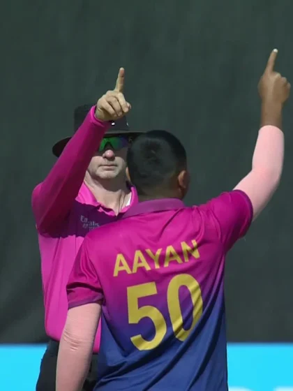 Logo of Dimuth Karunaratne - Wicket - Sri Lanka vs UAE