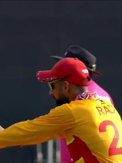 Shakeel Ahmed - Wicket - Zimbabwe vs Oman