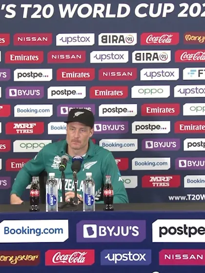3 November - Dubai - New Zealand player Martin Guptill post-match press conference