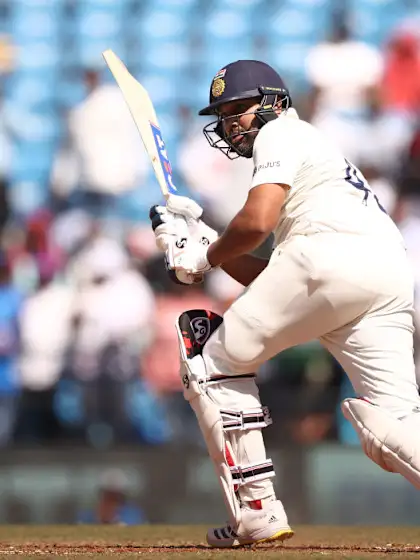 Logo of India take control after Rohit's ton: How the second day of Nagpur Test played out