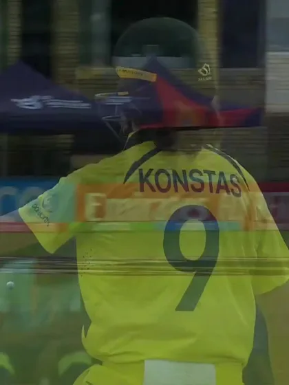 Logo of Sam Konstas with a Four vs. Pakistan