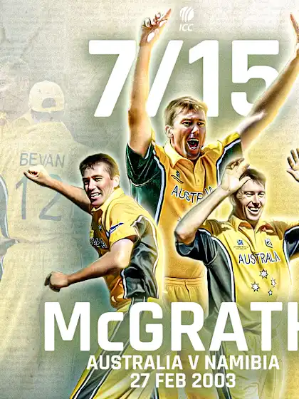 Glenn McGrath creates history against Namibia at CWC03