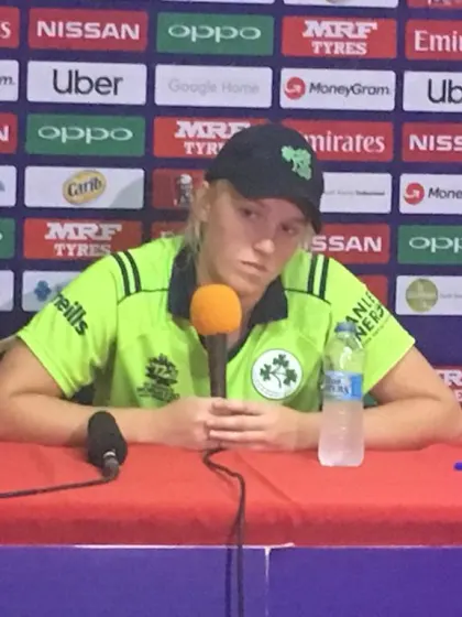17 November - Guyana - Ireland player Kim Garth post-match press conference