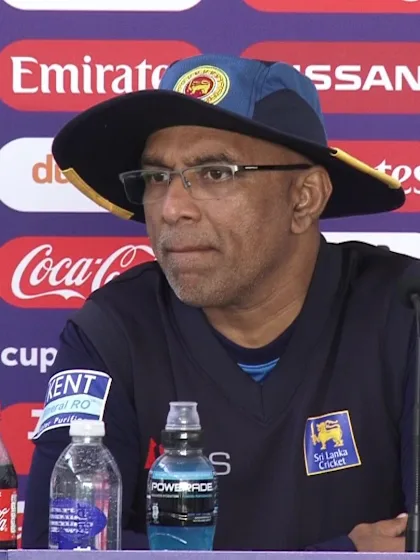 27 June - Chester-le-Street - Sri Lanka coach Chandika Hathurusingha pre-match press conference