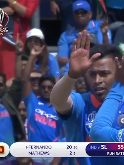 Logo of CWC19: SL v IND - Sri Lanka in trouble as Hardik strikes
