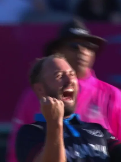 Wicket - Scott Edwards - Namibia v Netherlands ICC T20WC 2022