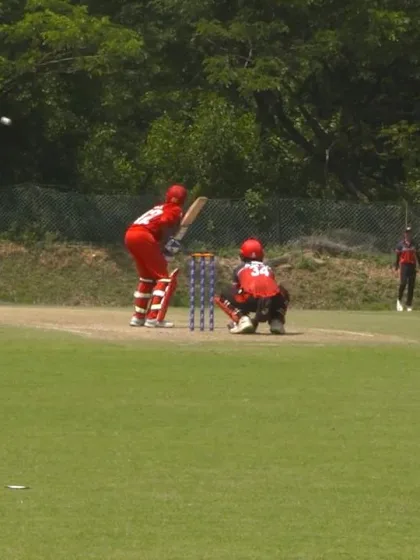 U19 CWC Asia Q Div 1: Oman v Singapore – Oman's Neev Jayaprakash Poojari reaches his 50