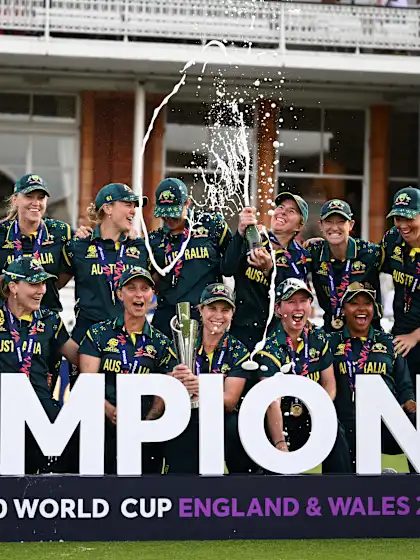 Australia celebrate at Lord’s | Women's T20WC 2026