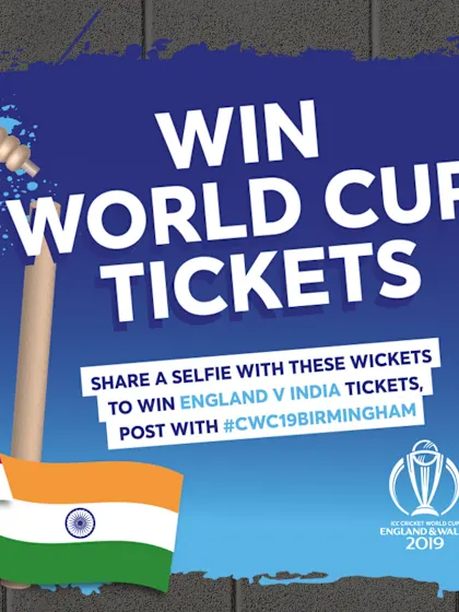 Win a pair of England v India tickets in Birmingham!