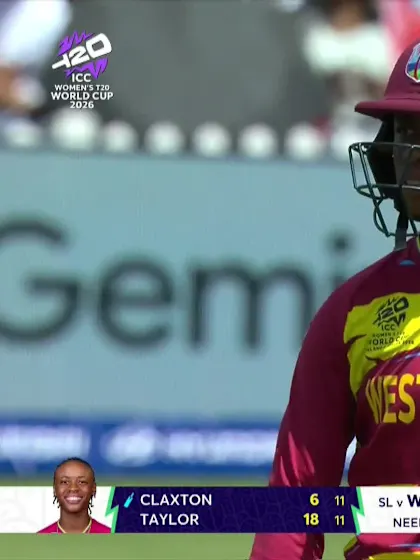 Jahzara Claxton - Wicket - West Indies vs Sri Lanka