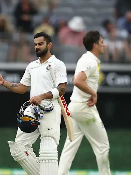 Kohli, Rahane put India in control after Australia post 326