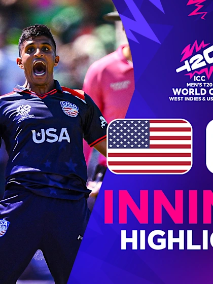 USA bowlers mount pressure on Pakistan | Innings Highlights | USA v PAK | T20WC