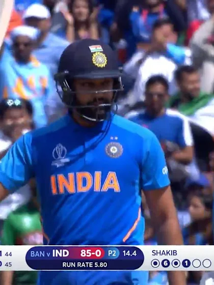 CWC19: BAN v IND - Rohit brings up his fifty