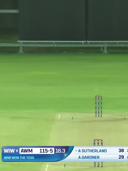 Logo of Annabel Sutherland - Wicket - West Indies Women vs Australia Women