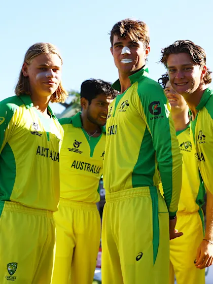 Logo of Australia survive scare to beat Afghanistan in third-place playoff