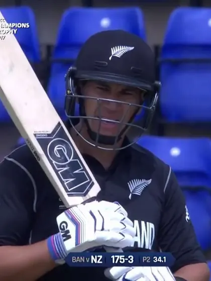 FIFTY: Ross Taylor brings up his half-century for New Zealand