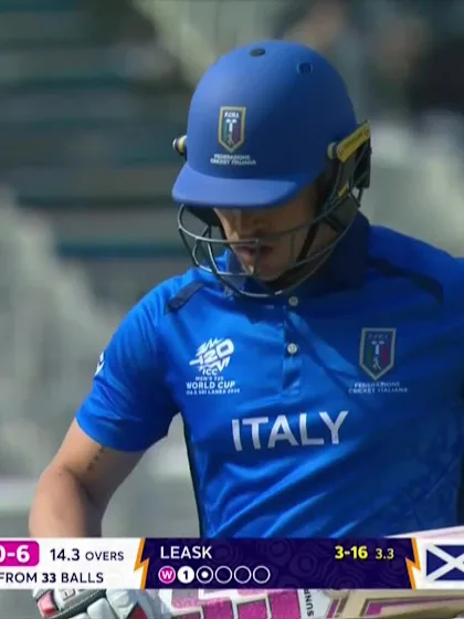 Gian-Piero Meade - Wicket - Scotland vs Italy