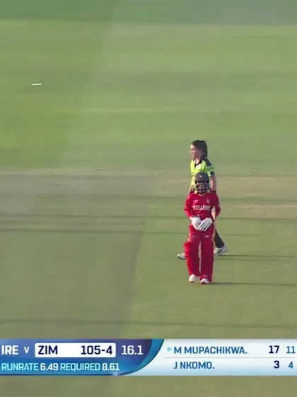 Wicket - Modester Mupachikwa - Zimbabwe Women v Ireland