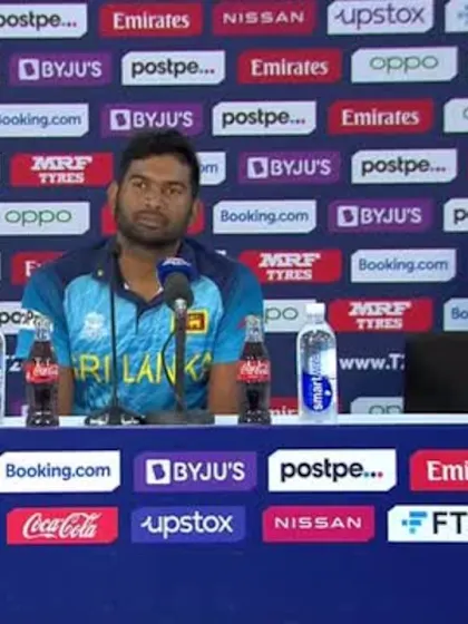 30 October - Sharjah - Sri Lanka player Bhanuka Rajapaksa post-match press conference
