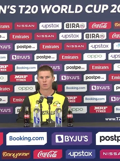 4 November - Dubai - Australia player Adam Zampa post-match press conference