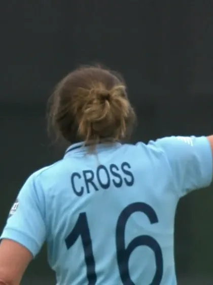 WICKET: Nawaz cleaned up by Cross