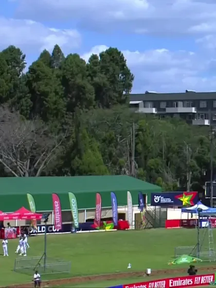 Ayush Mhatre with a Six vs. Afghanistan