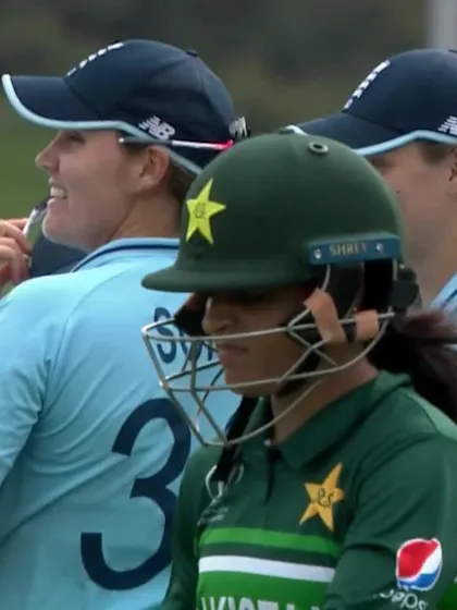 Logo of WICKET: Amin beaten by a jaffa from Brunt