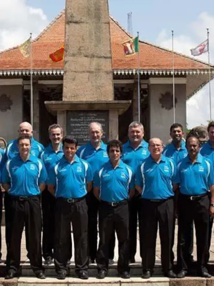 Elite umpires donate SLR one million to Chitra Lane charity