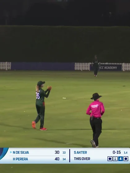 Logo of Nilakshika Silva - Wicket - Sri Lanka Women vs Bangladesh Women