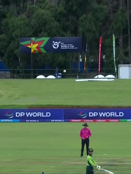 Sameer Ahmed Minhas with a Four vs. New Zealand