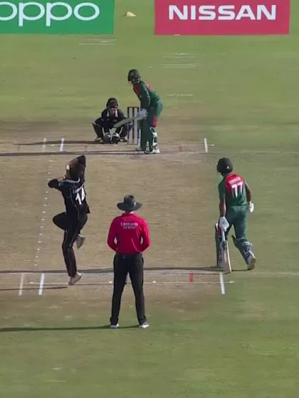  ICC U19 CWC: NZ v BAN – Tashkoff ends Joy's superb knock