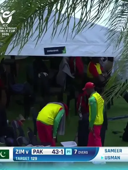 Usman Khan with a Four vs. Zimbabwe