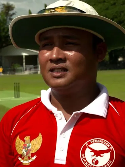 ICC Men’s T20 World Cup EAP B Qualifier: Indonesia captain Muhaddis Muhaddis speaks before the game against Philippines