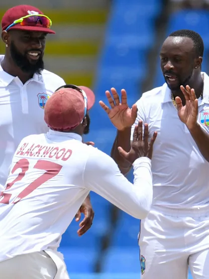 Roach puts West Indies on brink of first Test victory