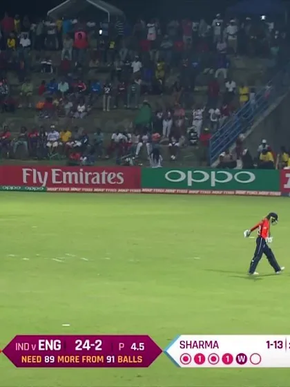 ENG v IND: Deepti Sharma sends back Danielle Wyatt