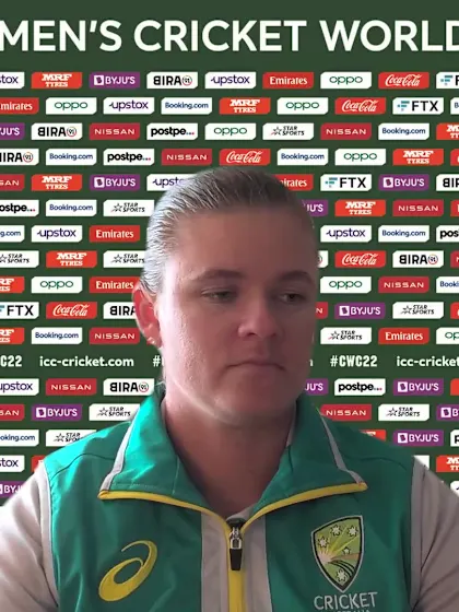 24 March - Wellington - Australia player Jess Jonassen pre-match press conference