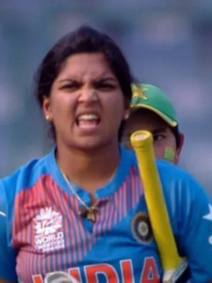 Veda Krishnamurthy Wicket Fall IND V PAK Video ICC Womens WT20 2016