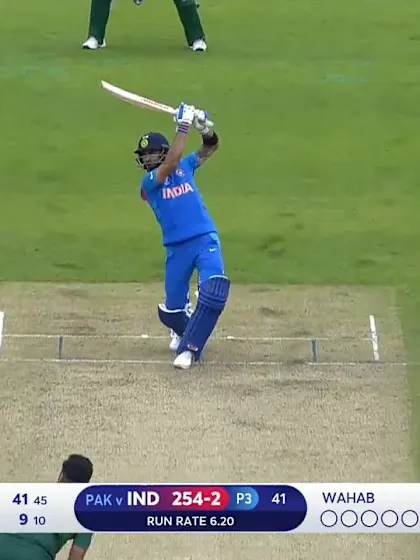 CWC19: IND v PAK - Kohli creams a four over extra cover off Wahab