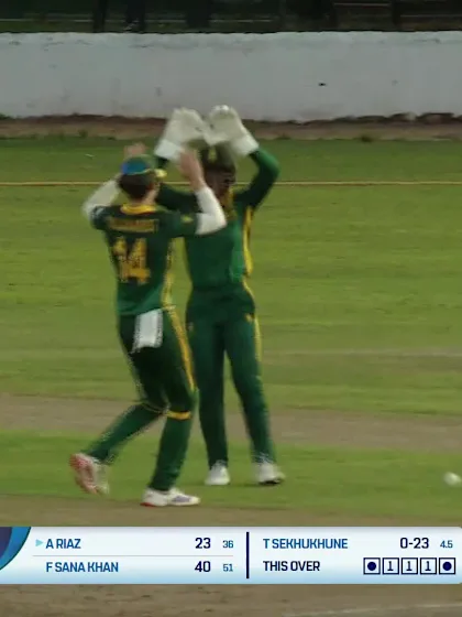 Aliya Riaz - Wicket - South Africa Women vs Pakistan Women