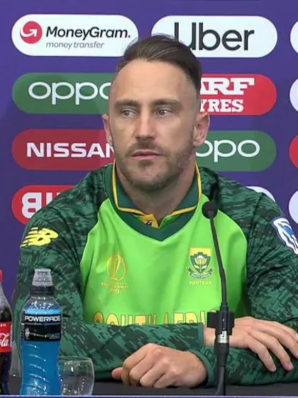 10 June - Southampton - South Africa Captain Faf du Plessis post-match press conference