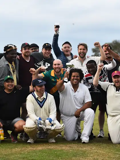 Roles reversed as media take to the middle to show off their skills