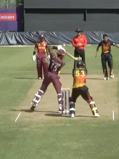 Exquisite shot from Shaqkere Parris | WI v PNG | ICC Men’s U19 CWC 2022
