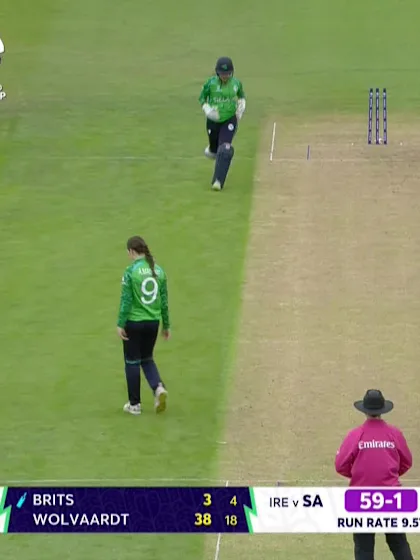 Tazmin Brits - Wicket - South Africa vs Ireland