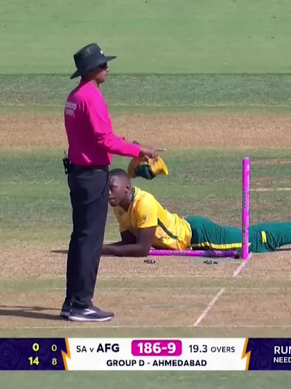 Noor Ahmad - Wicket - South Africa vs Afghanistan