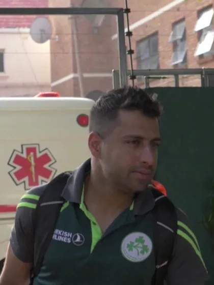 Ireland arrive at Harare Sports Club for Afghanistan clash