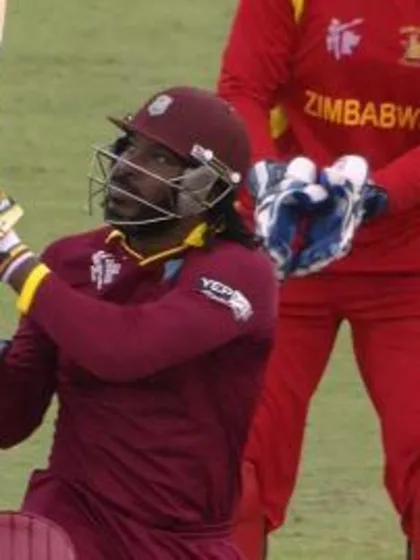 Chris Gayle smashes 16 sixes against Zimbabwe!