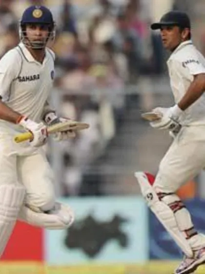 Dravid and Laxman continue to impress